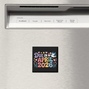 Kommt April 2026 fällig in neues Baby Mutterschaft Magnet