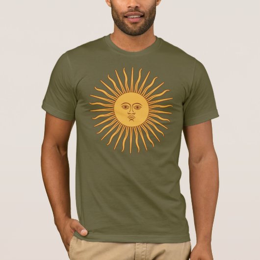 Kommt der Sun-Ikonen-Dekor T-Shirt (Vorderseite)