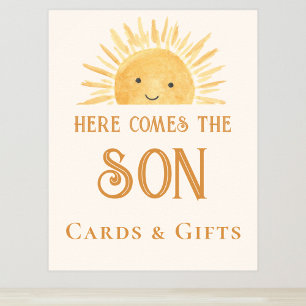 Kommt die Son Cards und Geschenke Baby Dusche Schi Poster
