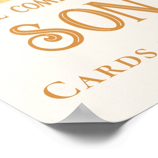 Kommt die Son Cards und Geschenke Baby Dusche Schi Poster (Ecke)