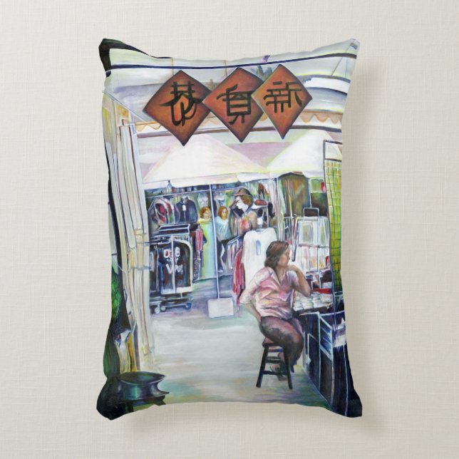 Kommt dieser Drache mit Trainingsrädern? Dekokissen (Vorderseite(Vertikal))