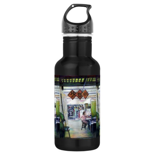 Kommt dieser Drache mit Trainingsrädern? Edelstahlflasche (Vorderseite)