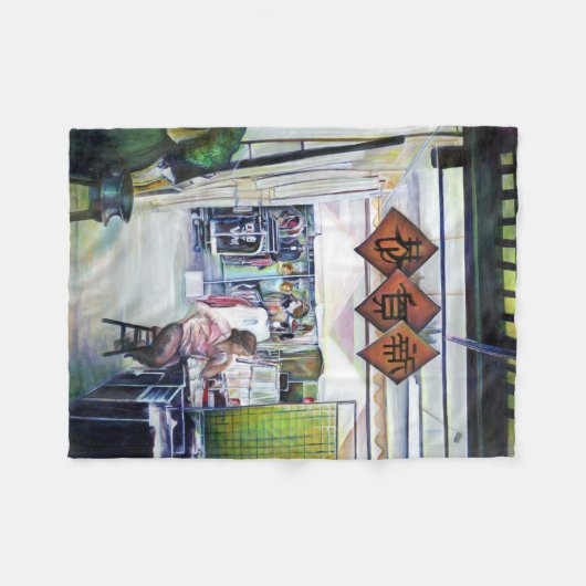 Kommt dieser Drache mit Trainingsrädern? Fleecedecke (Vorderseite (Horizontal))