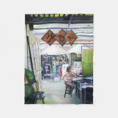 Kommt dieser Drache mit Trainingsrädern? Fleecedecke (Vorderseite)