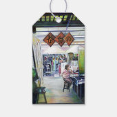 Kommt dieser Drache mit Trainingsrädern? Geschenkanhänger (Vorderseite)