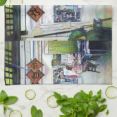 Kommt dieser Drache mit Trainingsrädern? Geschirrtuch (Gefaltet)