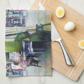 Kommt dieser Drache mit Trainingsrädern? Geschirrtuch (Viertel Falte)