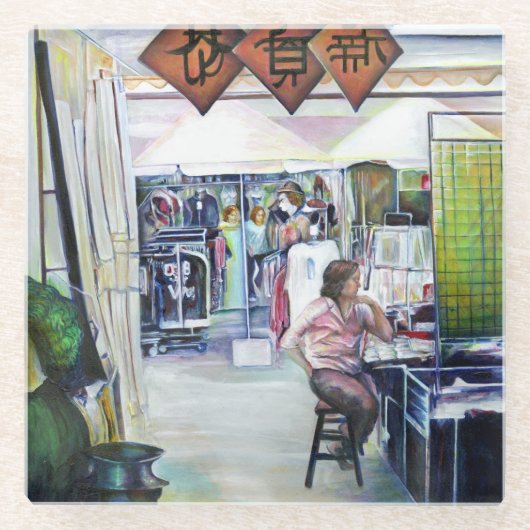 Kommt dieser Drache mit Trainingsrädern? Glasuntersetzer (Vorderseite)