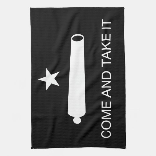 Kommt es die Flagge nehmen (aufgehoben) Geschirrtuch (Vertikal)