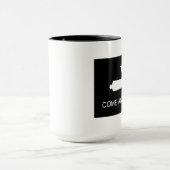 Kommt es die Flagge nehmen (aufgehoben) Tasse (Zentrum)