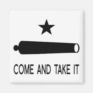 Kommt es Flagge ~ Texas nehmen Magnet