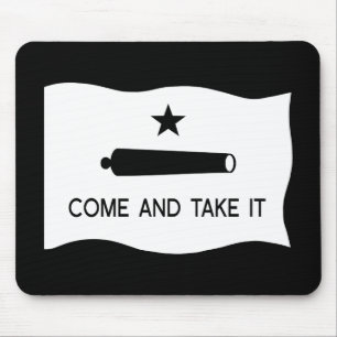 Kommt es Flagge ~ Texas nehmen Mousepad
