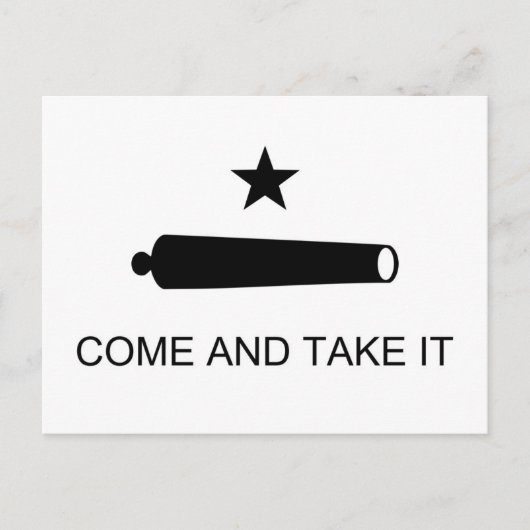 Kommt es Texas-Flagge nehmen Postkarte (Vorderseite)