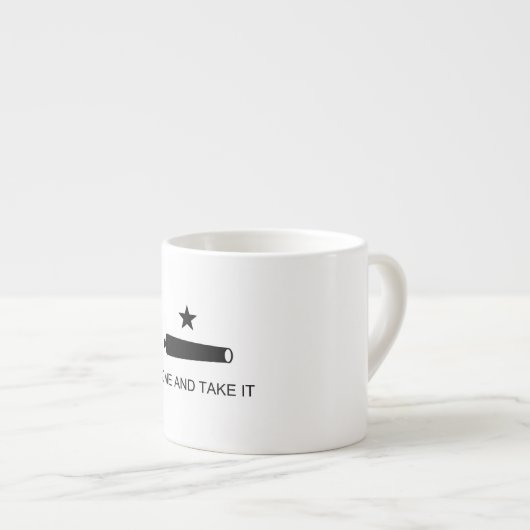 Kommt es Texas-Flaggen-Kampf von Gonzales nehmen Espressotasse (Vorderseite Rechts)