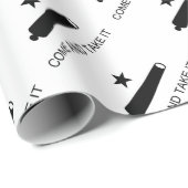 Kommt es - Texas-Flaggen-Revolutions-Militär Geschenkpapier (Rolleneckpunkt)