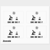 Kommt es Wissenschafts-Aufkleber nehmen Rechteckiger Aufkleber (Blatt)