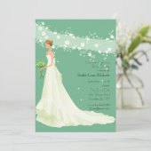 Kommt hier die Braut-Brautparty-Einladung Einladung (Stehend Vorderseite)