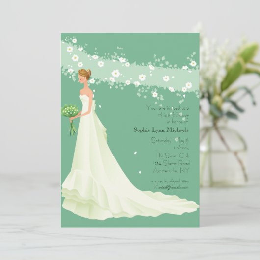 Kommt hier die Braut-Brautparty-Einladung Einladung (Stehend Vorderseite)