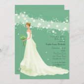 Kommt hier die Braut-Brautparty-Einladung Einladung (Vorne/Hinten)