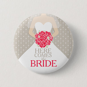 Kommt hier die Braut-Probe, die roten Knopf Button