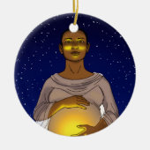 Kommt hier die Sun-Verzierung Keramik Ornament (Vorne)