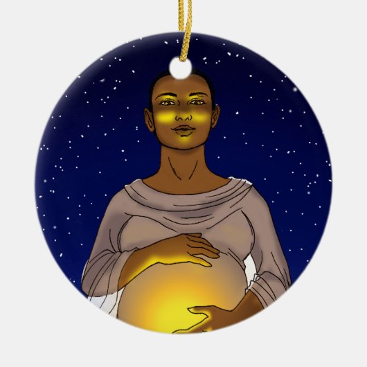 Kommt hier die Sun-Verzierung Keramik Ornament (Vorne)