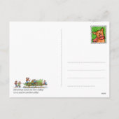 Kommt hier die Weihnachtsbaum-Postkarte Feiertagspostkarte (Rückseite)