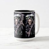 Kommt hier grimmig zweifarbige tasse (VorderseiteRechts)