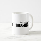 KOMMT HIER PROBLEM T - Shirt Kaffeetasse (VorderseiteRechts)