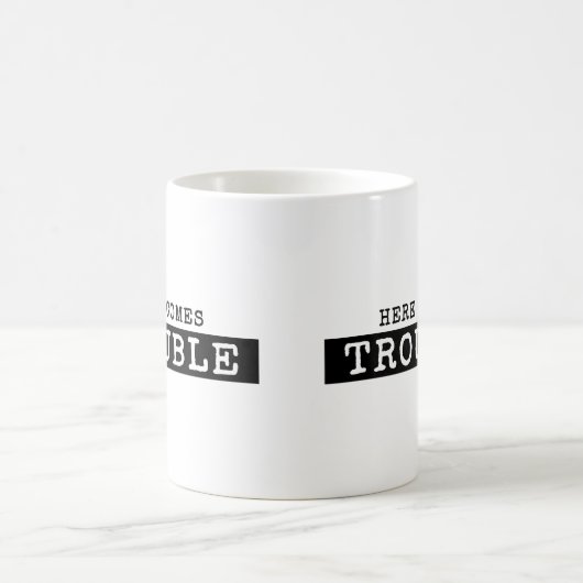 KOMMT HIER PROBLEM T - Shirt Kaffeetasse (Mittel)