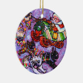 Kommt hier Sankt-Tatzen! Keramikornament (Rechts)