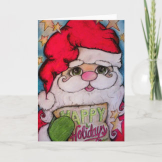 Kommt hier Weihnachtsmann Feiertagskarte