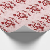Kommt hier Weihnachtsmann! Geschenkpapier (Ecke)