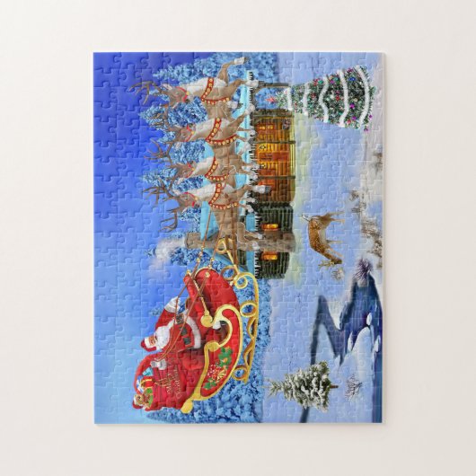 KOMMT HIER WEIHNACHTSMANN PUZZLE (Vertikal)