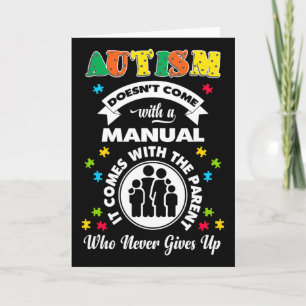 Kommt nicht mit einem Manual Puzzle Cool Autism Aw Karte