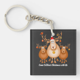 Kommt und feiert Weihnachten mit uns von premora Schlüsselanhänger
