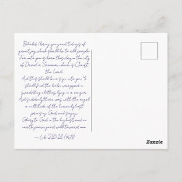 Kommt und schaut ihn an | Weihnachtspostkarte Postkarte