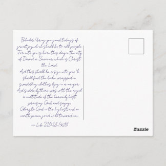 Kommt und schaut ihn an | Weihnachtspostkarte Postkarte