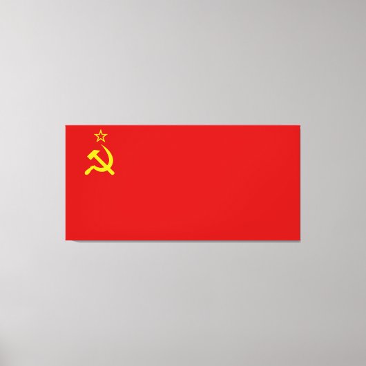 Kommunales Russland Flaggenstaat UdSSR Leinwanddruck (Vorderseite)