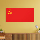 Kommunales Russland Flaggenstaat UdSSR Leinwanddruck (Insitu (Wohnzimmer))