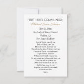 Kommunalgebet Chalice mit Weizentrauben Ankündigung (Rückseite)