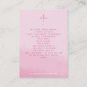 Kommunalrosa Kranz und Kreuz Visitenkarte (Rückseite)