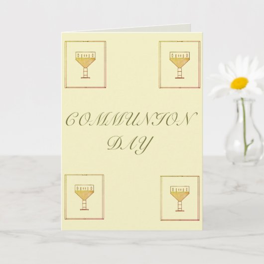 Kommunaltag geklappte Grußkarte Karte (Kleine Pflanze)