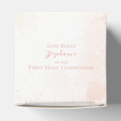 Kommune Blume Rosa Wasserfarben Geschenkschachtel (Oben)