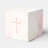 Kommune Blume Rosa Wasserfarben Geschenkschachtel (Rückseite)