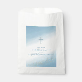 Kommune Cross Blue Wassercolor Gefälligkeitstasche Geschenktütchen