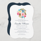 Kommune für ihr Wasserfarbenkreuz Einladung (Vorne/Hinten)