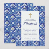 Kommune für ihre mediterranen Fliesen Einladung (Vorne/Hinten)