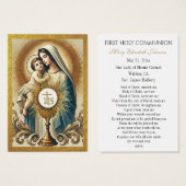 Kommune Mary und Jesus Gold Chalice Gastgeber (Vorne & Hinten)