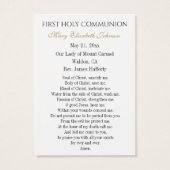 Kommune Mary und Jesus Gold Chalice Gastgeber (Rückseite)